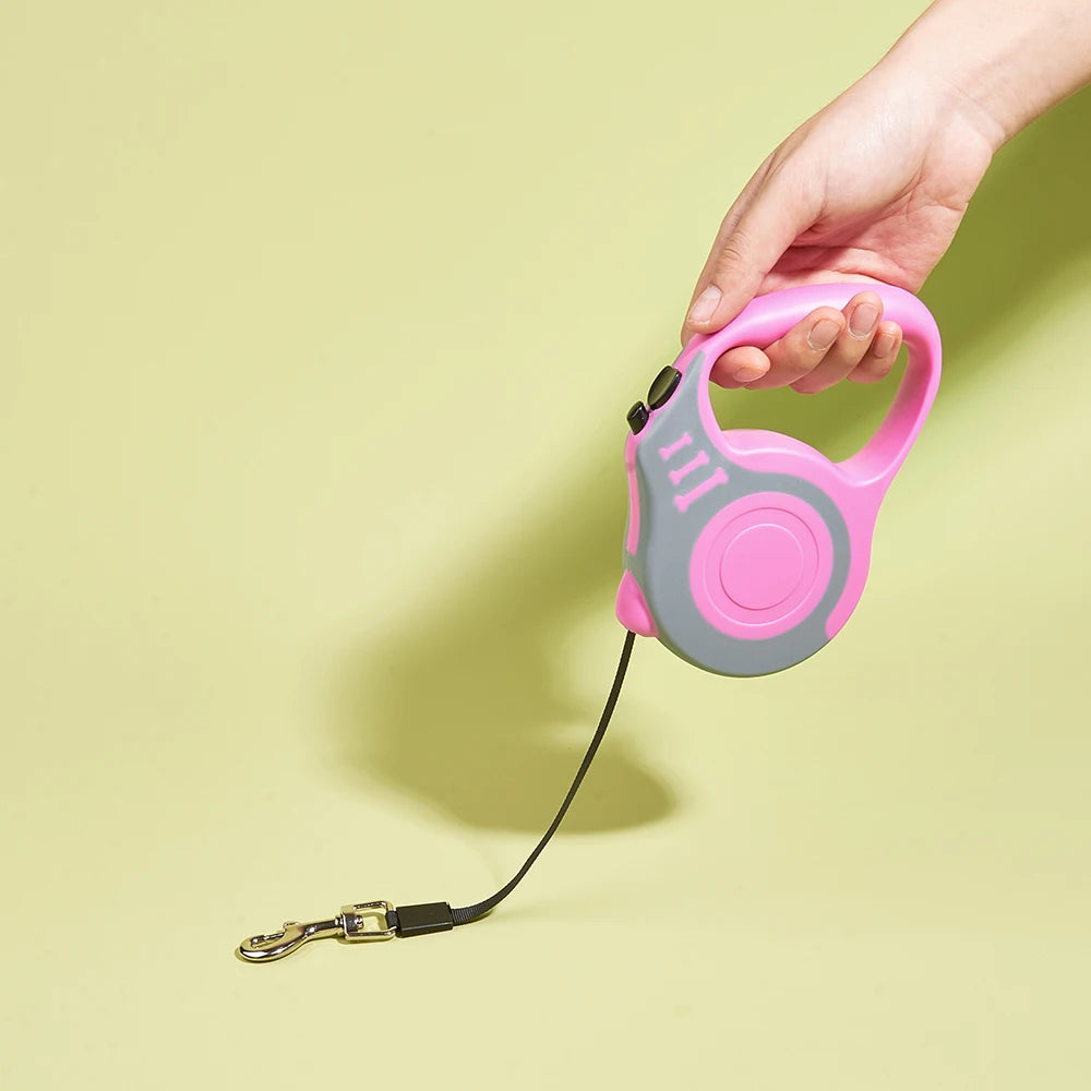 Automatic Retractable Dog Leash - Nylon Lead for Walking & Hiking