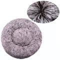 Round Plush Pet Bed - Soft Sleeping Den for Cats & Dogs, 6 Sizes