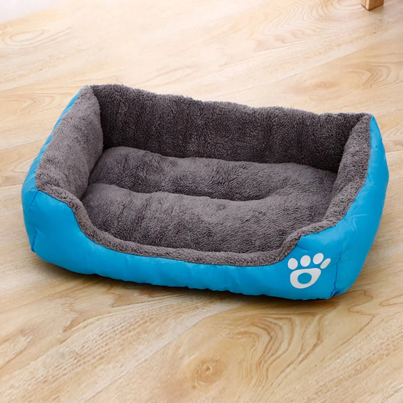 Bite-Resistant Plush Dog Bed - Non-Slip Sleeping Mat for All Sizes