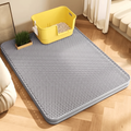 Extra large cat litter mat under a litter box
